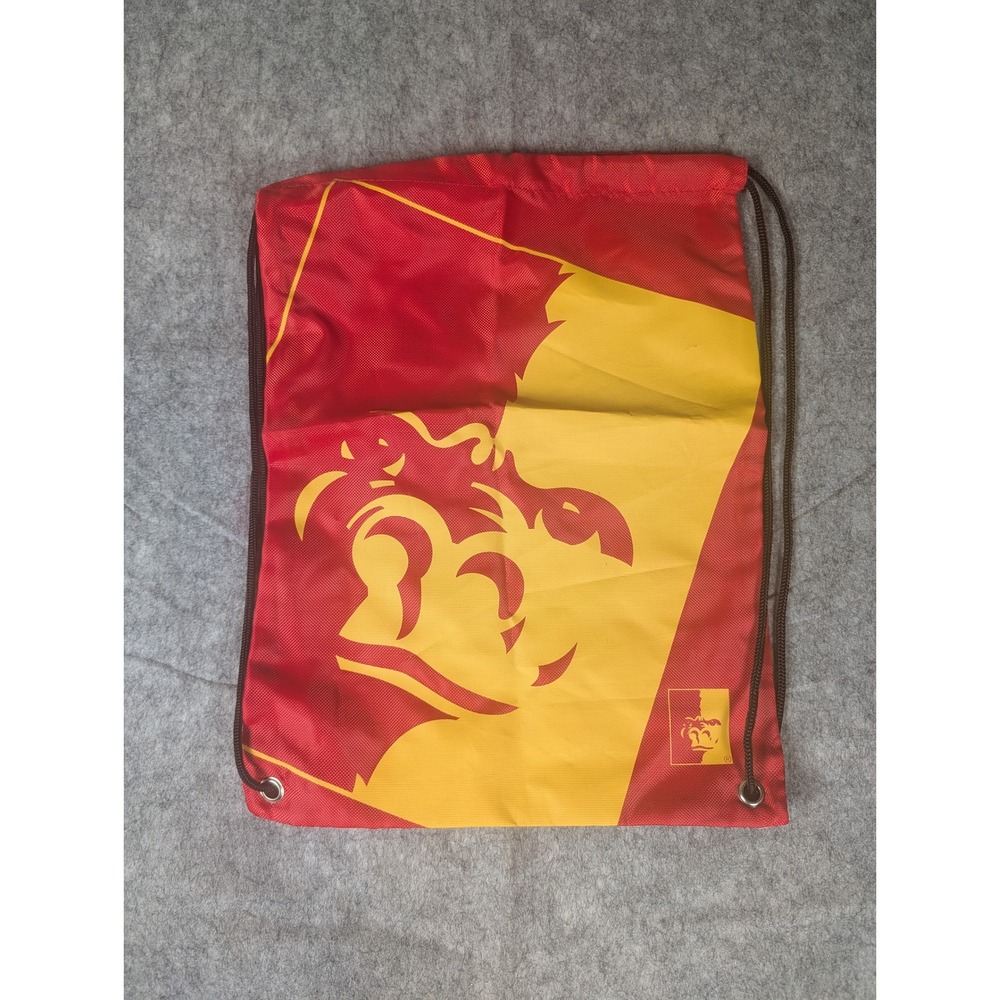 Pittsburg State Gorillas Drawstring Bag Red Yellow Graphic Print‎